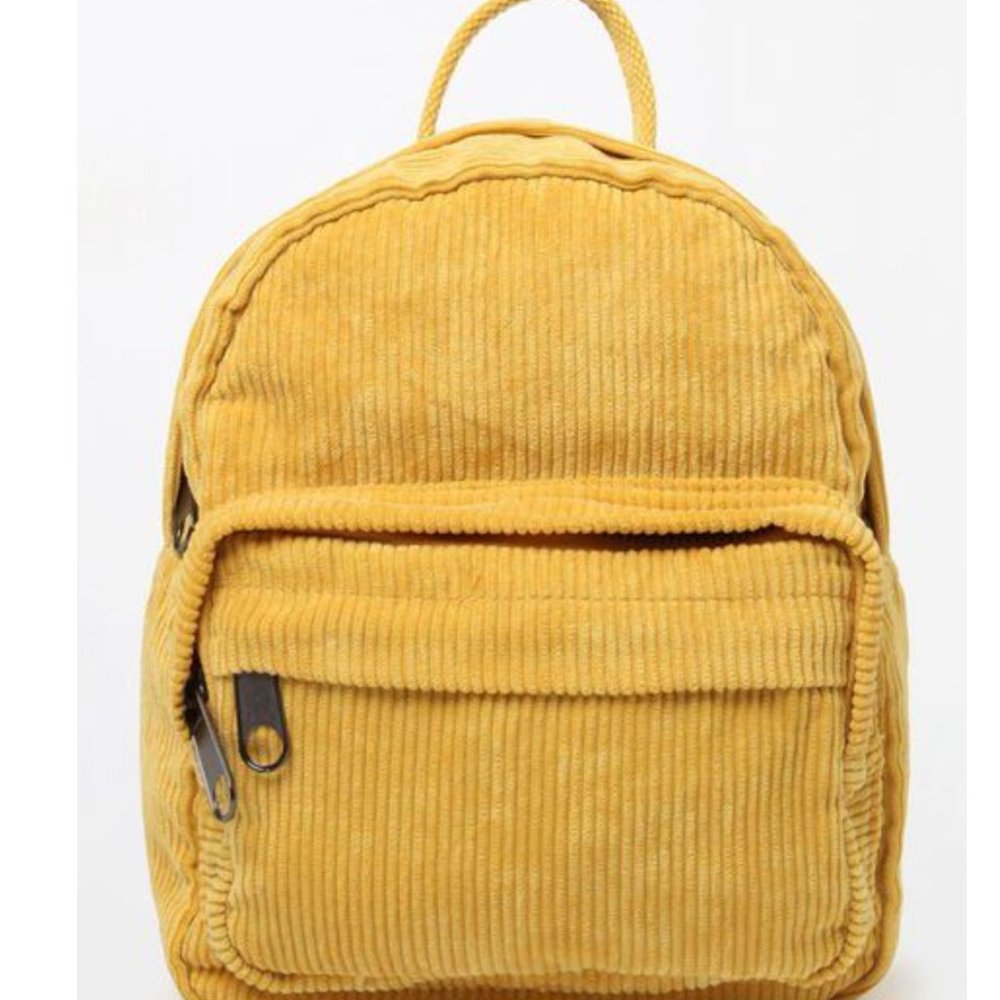 Yellow mini backpack